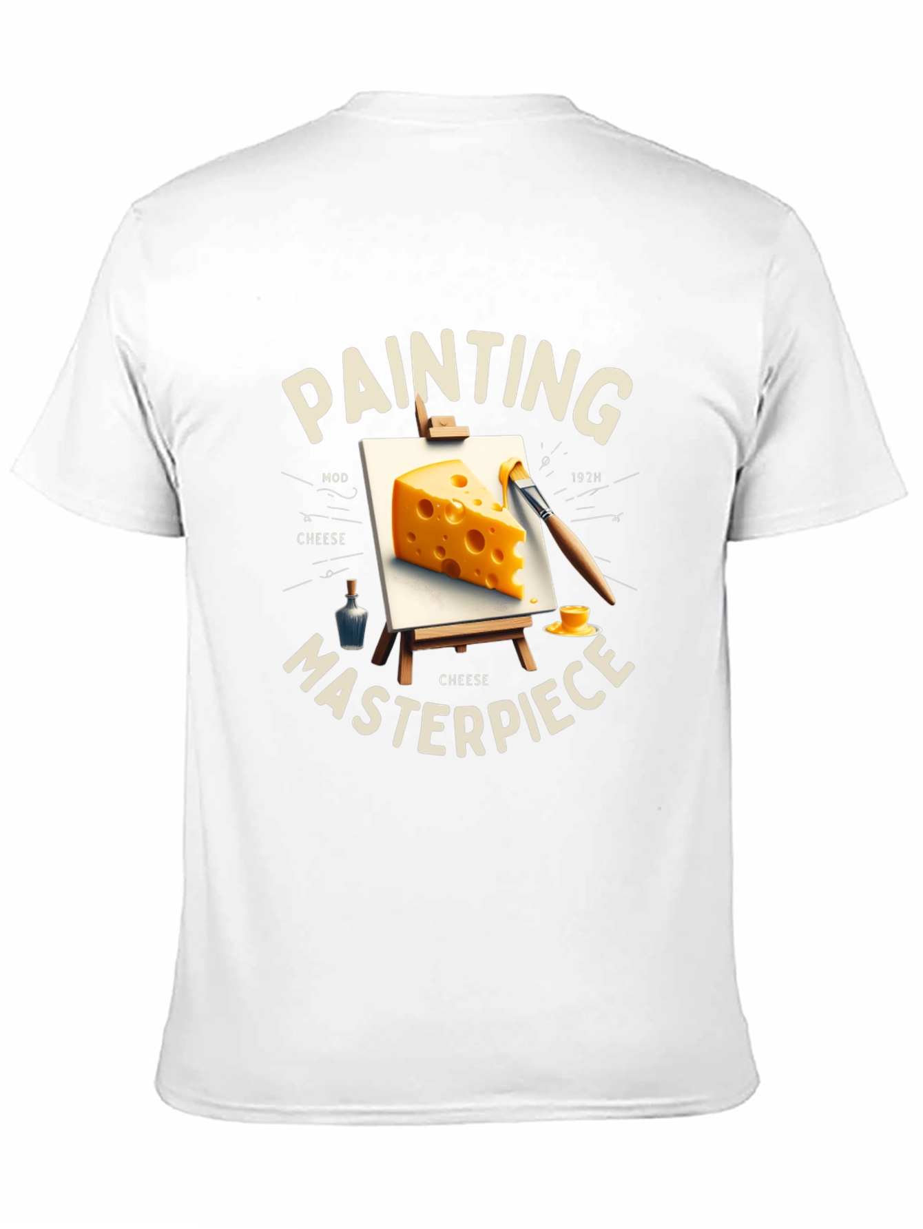 Cheese Painting Masterpiece T-Shirt - Artistic Tee