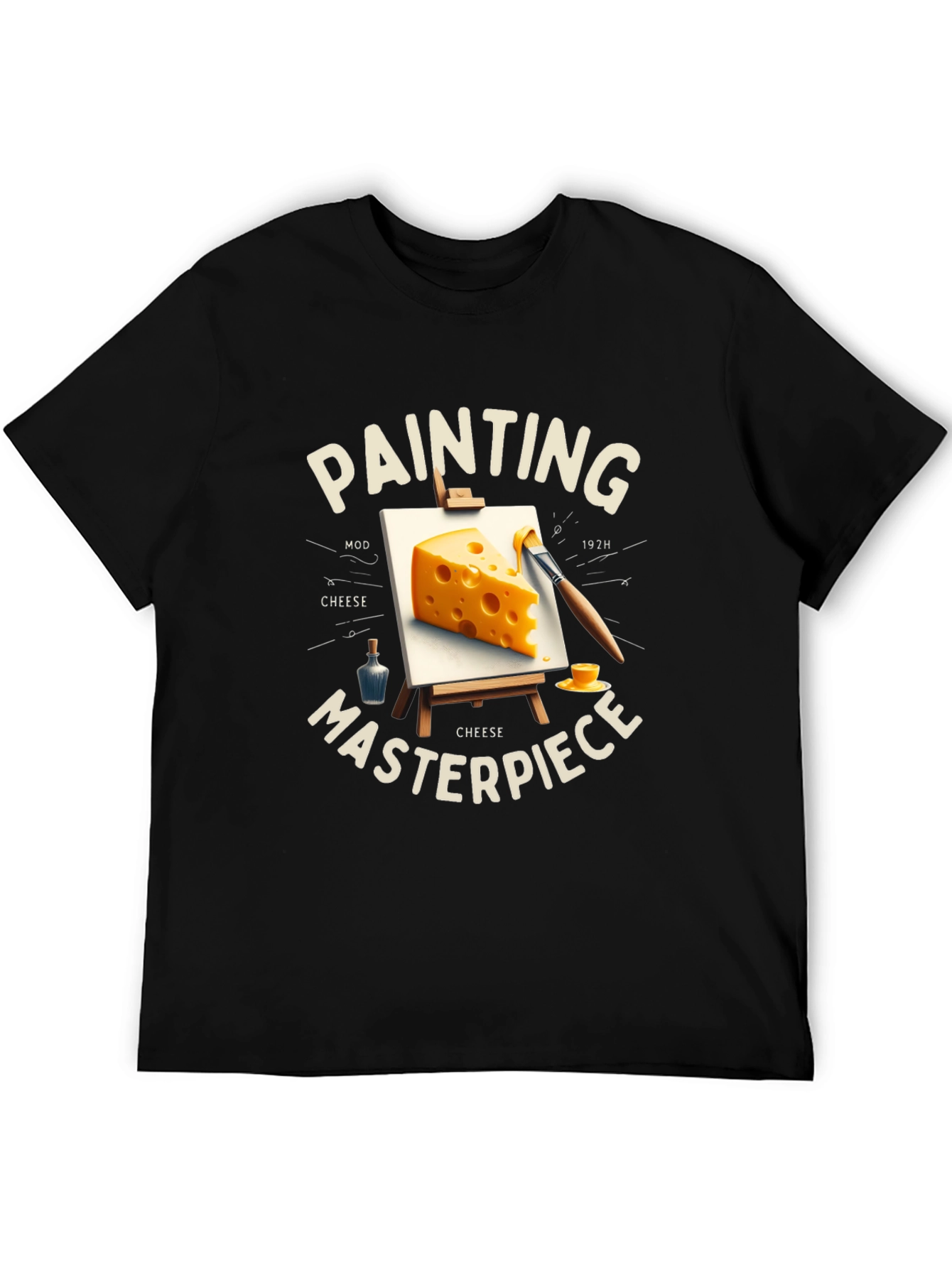Cheese Painting Masterpiece T-Shirt - Artistic Tee