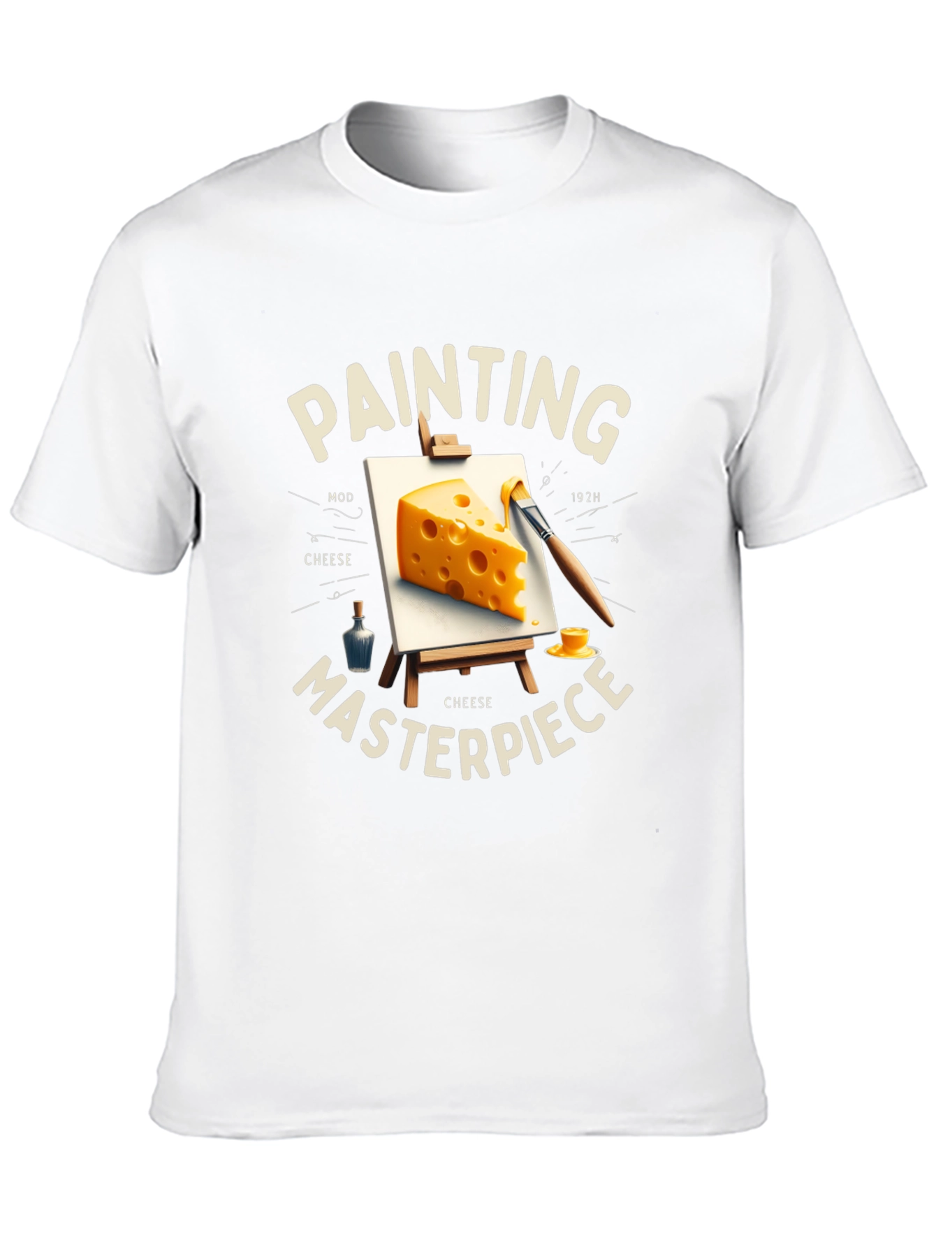 Cheese Painting Masterpiece T-Shirt - Artistic Tee