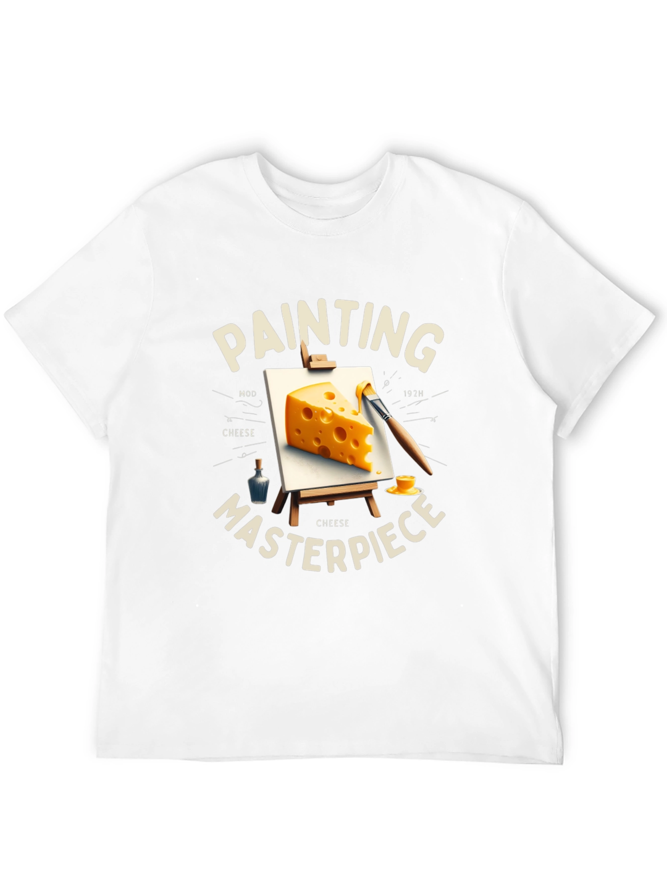 Cheese Painting Masterpiece T-Shirt - Artistic Tee
