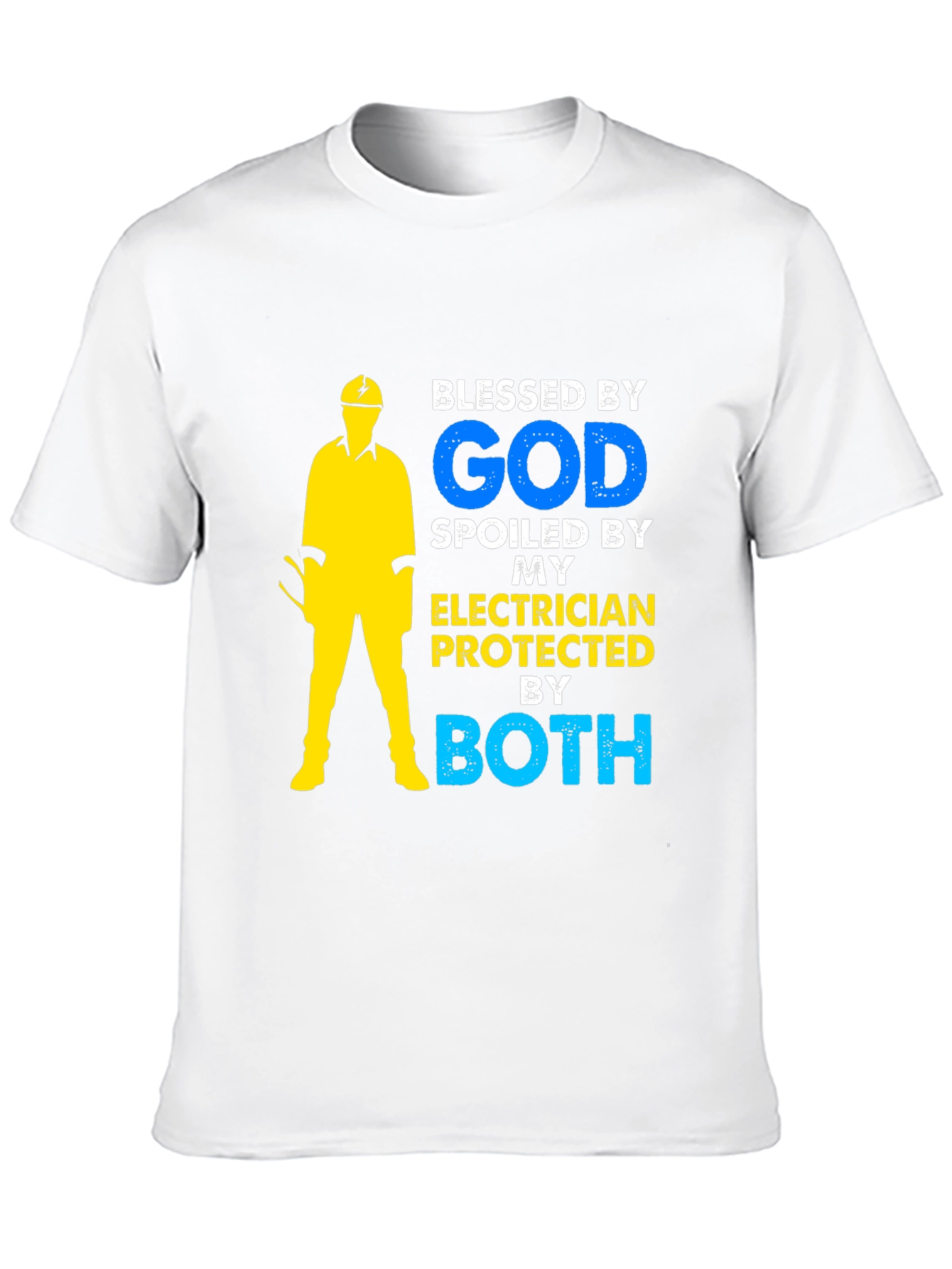 Blessed By God Electrician Graphic T-Shirt