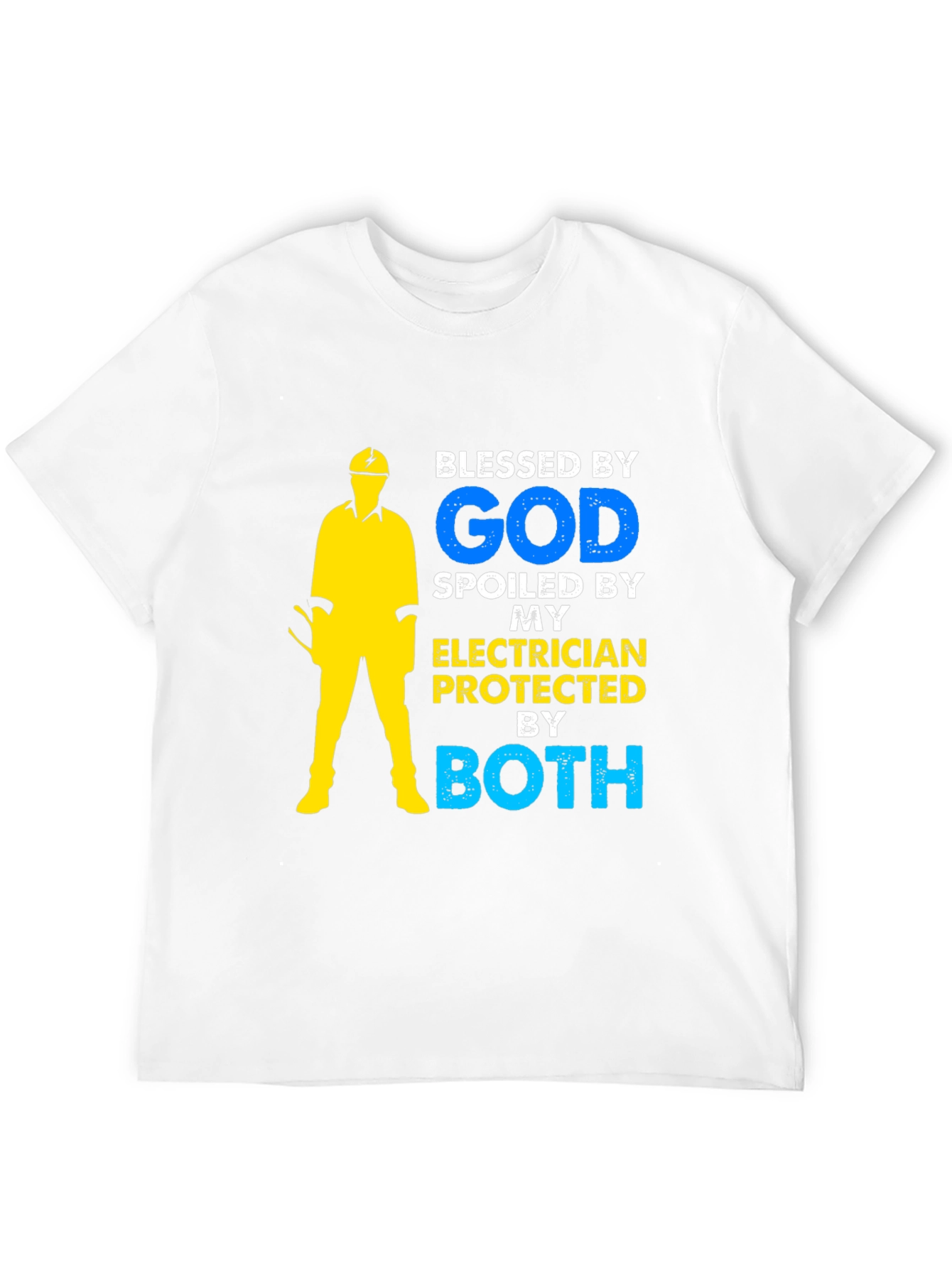 Blessed By God Electrician Graphic T-Shirt