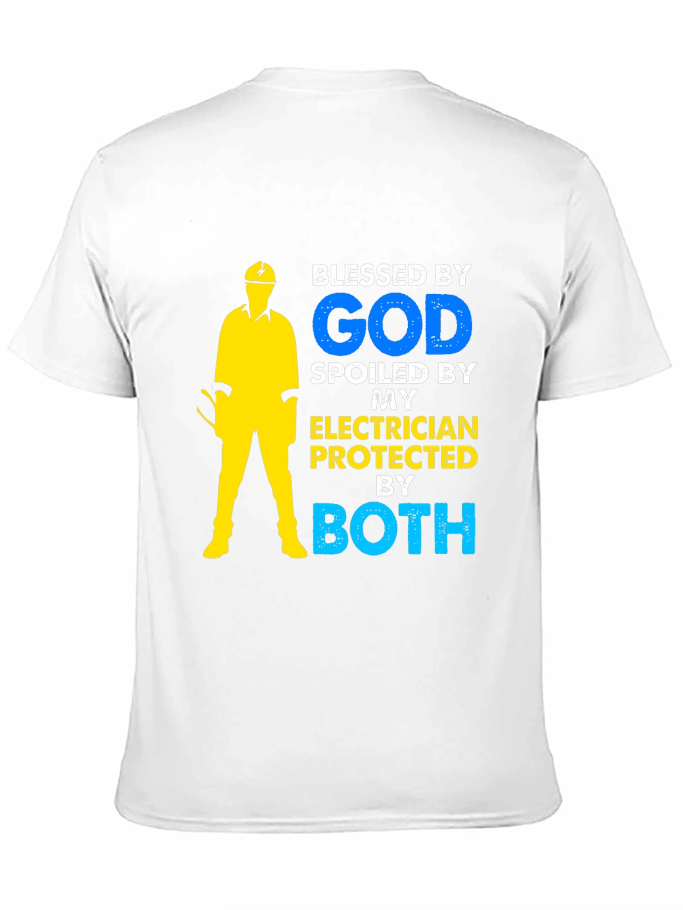Blessed By God Electrician Graphic T-Shirt