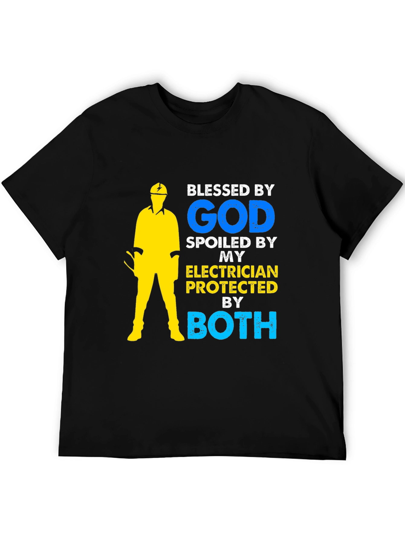 Blessed By God Electrician Graphic T-Shirt