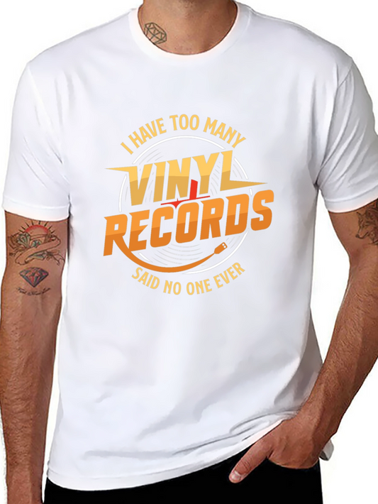 Vinyl Records T-Shirt - Music Lover Tee