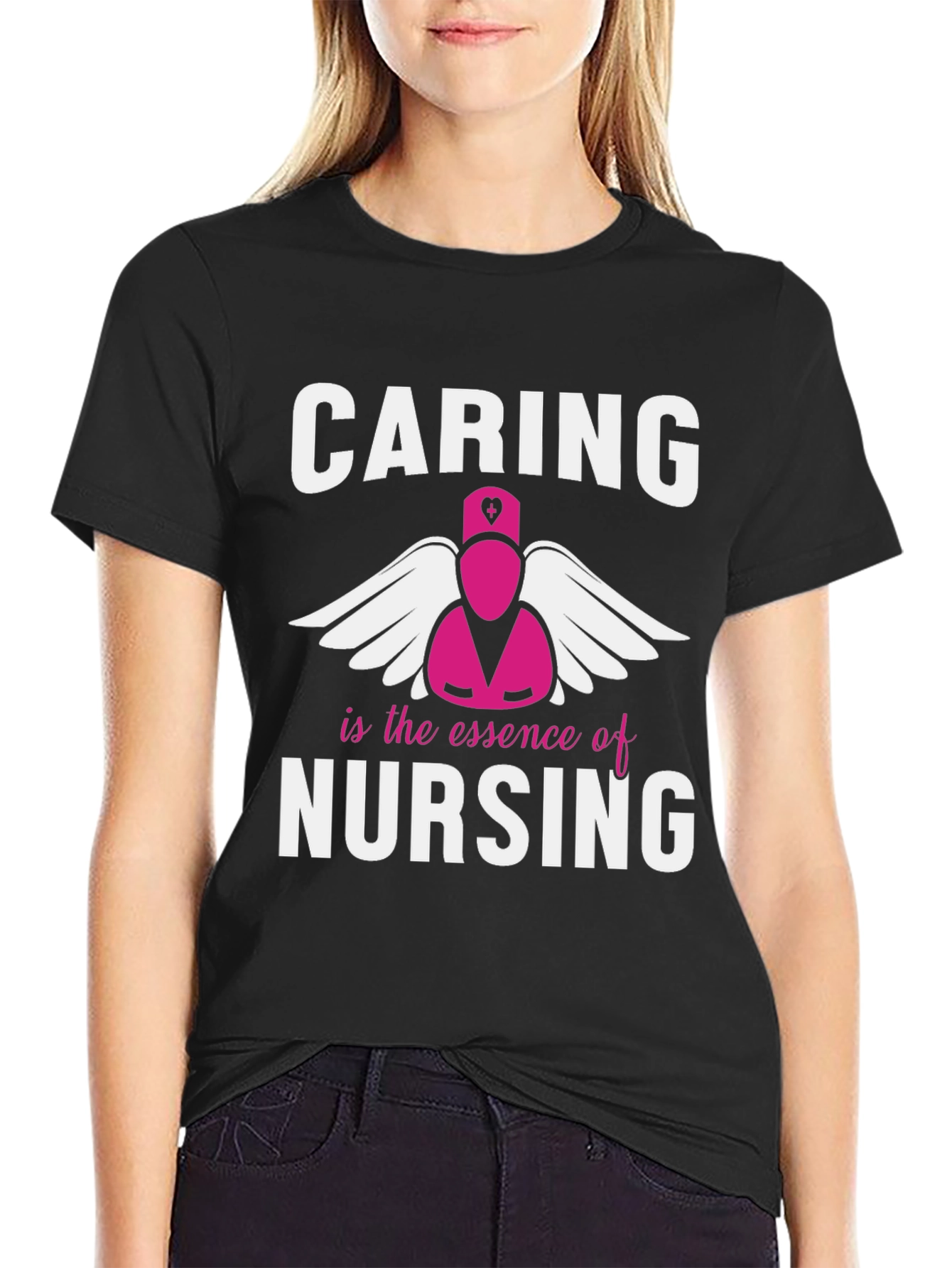 Caring is the Essence of Nursing T-Shirt