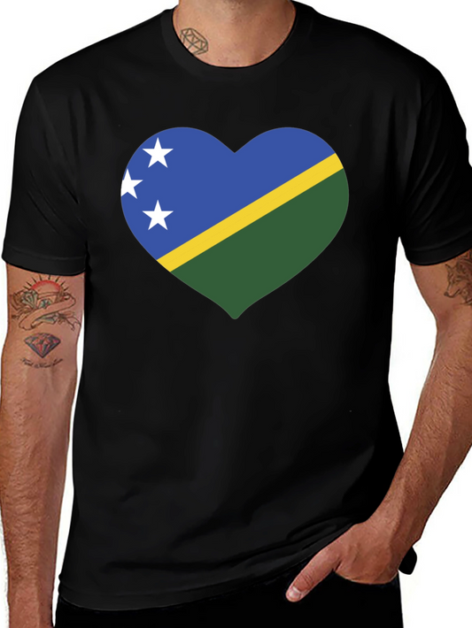 Solomon Islands Heart Flag T-Shirt