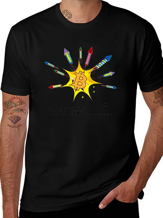 Bitcoin Rocket T-Shirt - Waiting for Lift Off
