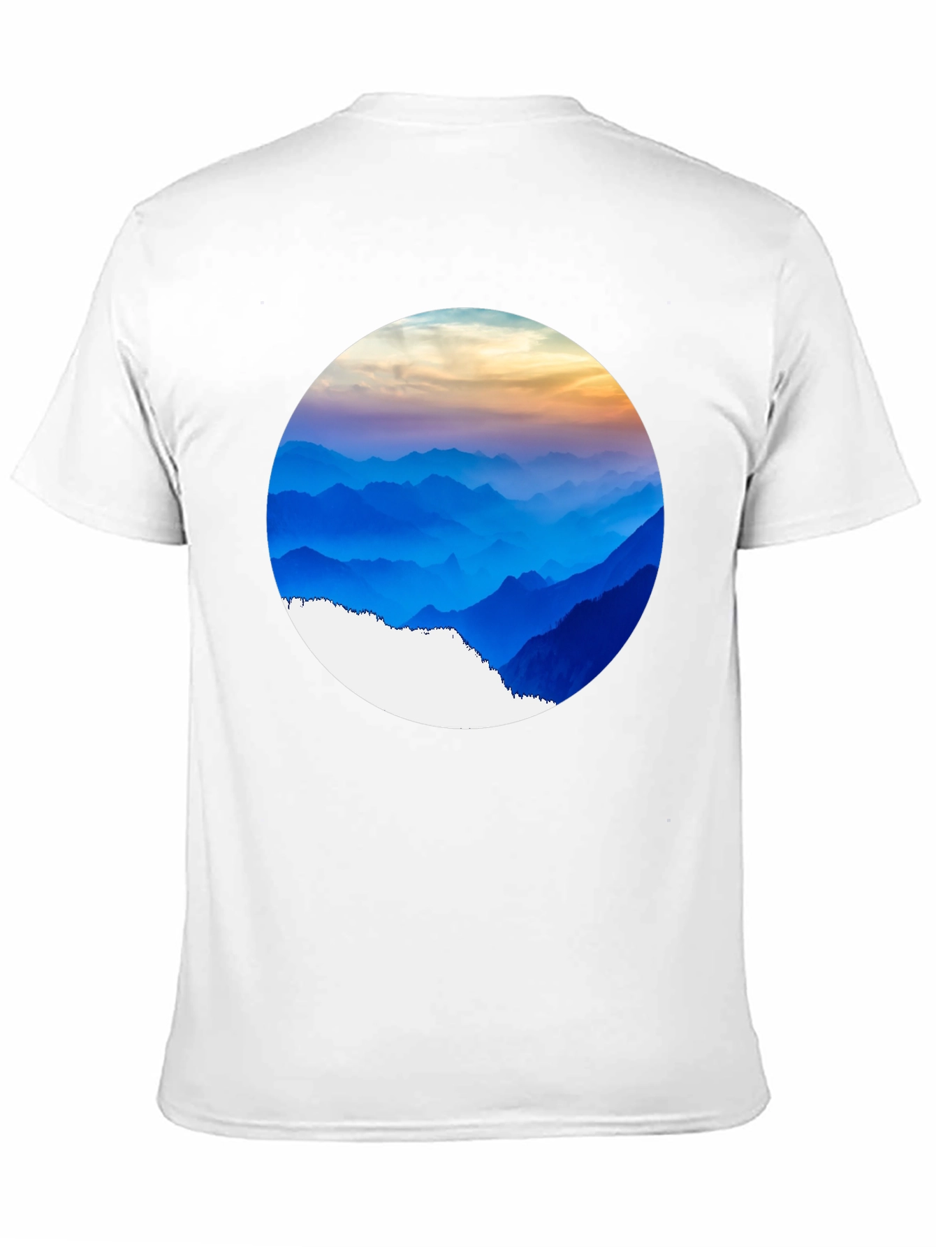 Mountain Vista Graphic Tee - Black Crew Neck