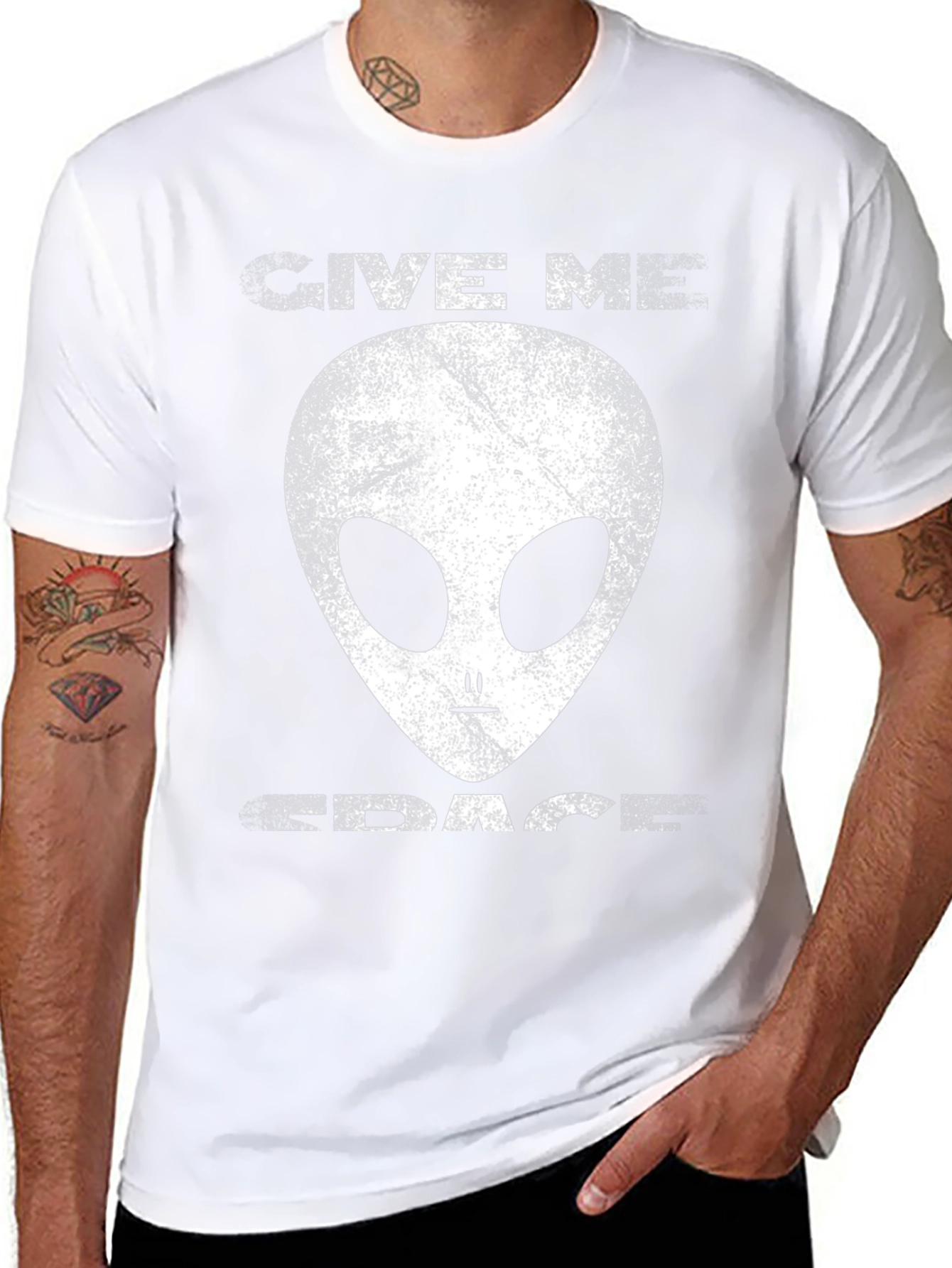 Give Me Space Alien Graphic T-Shirt