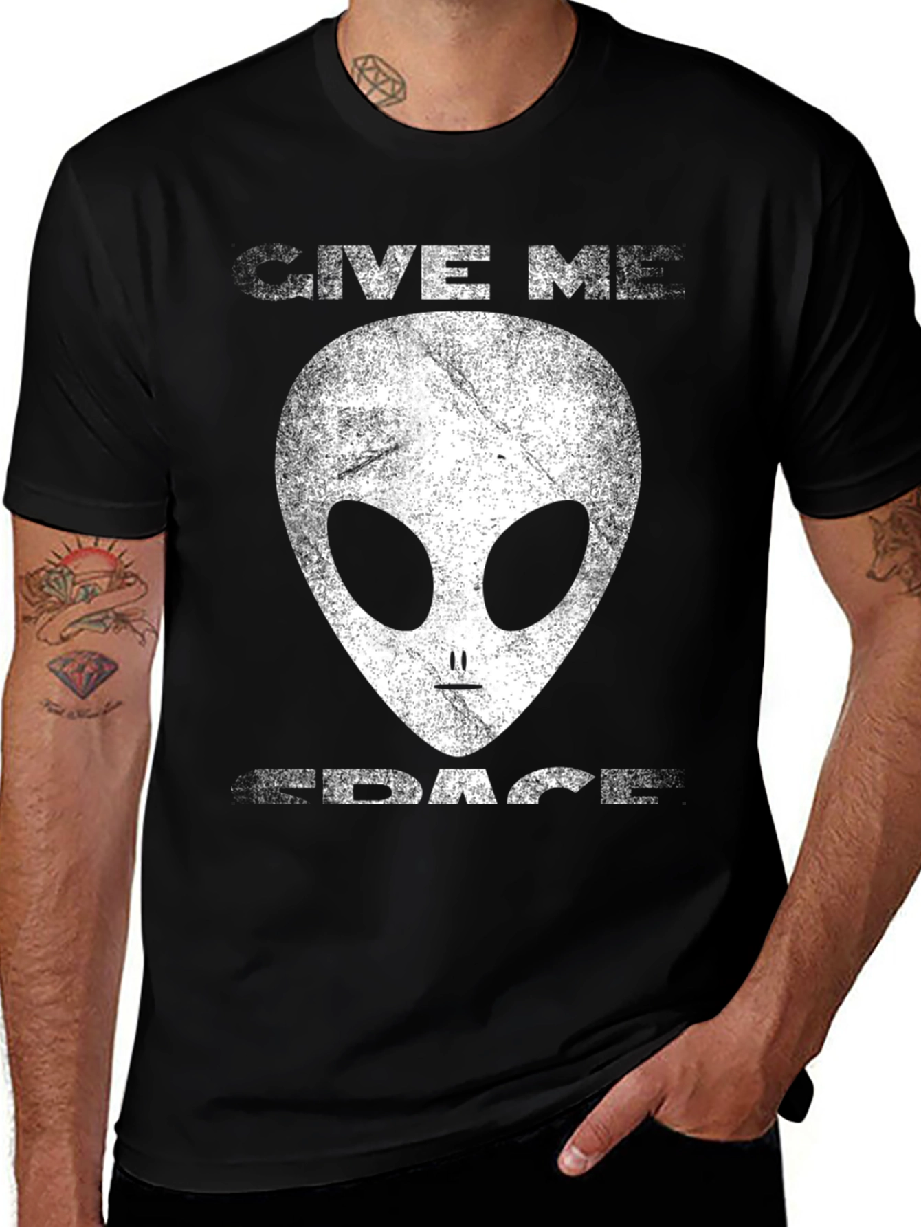 Give Me Space Alien Graphic T-Shirt