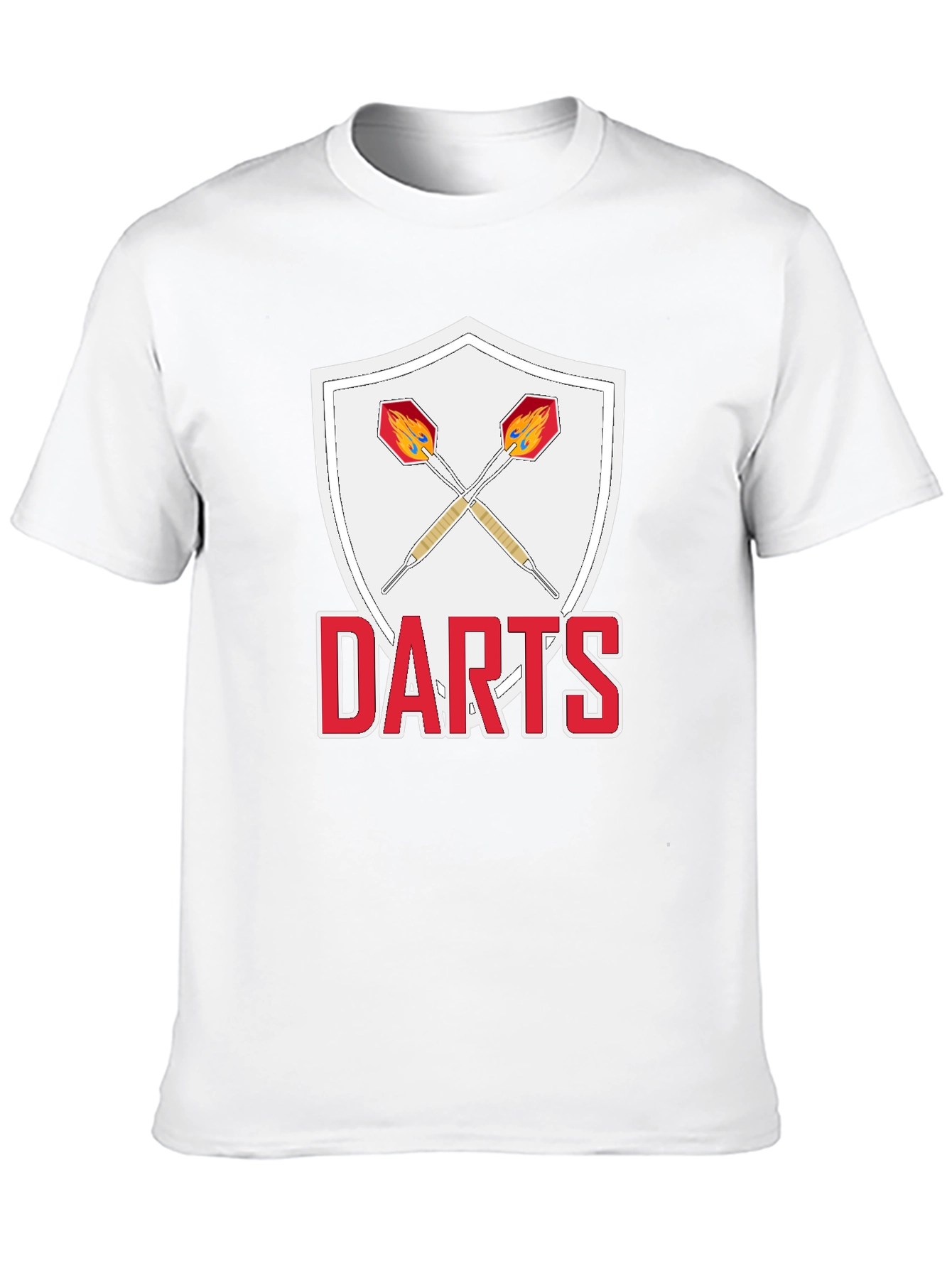 Darts Graphic T-Shirt - Casual Black Tee