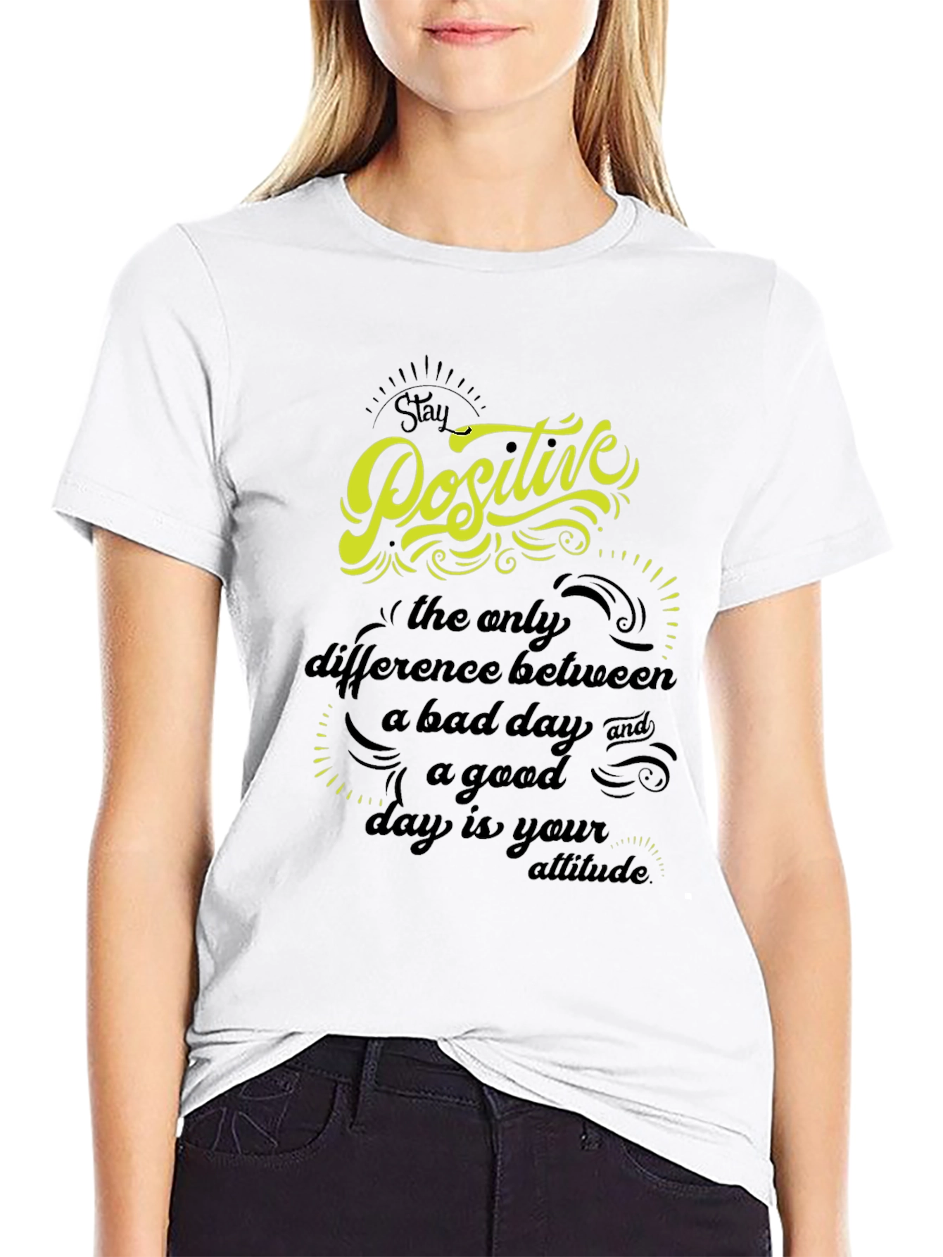 Stay Positive Graphic T-Shirt