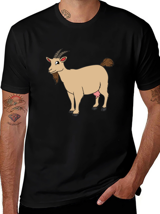 Funny Goat Graphic T-Shirt
