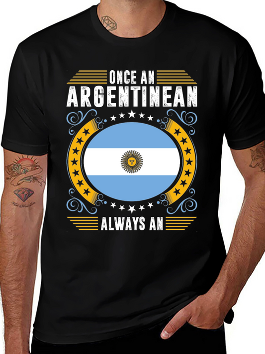 Argentine Pride T-Shirt - Once an Argentinean