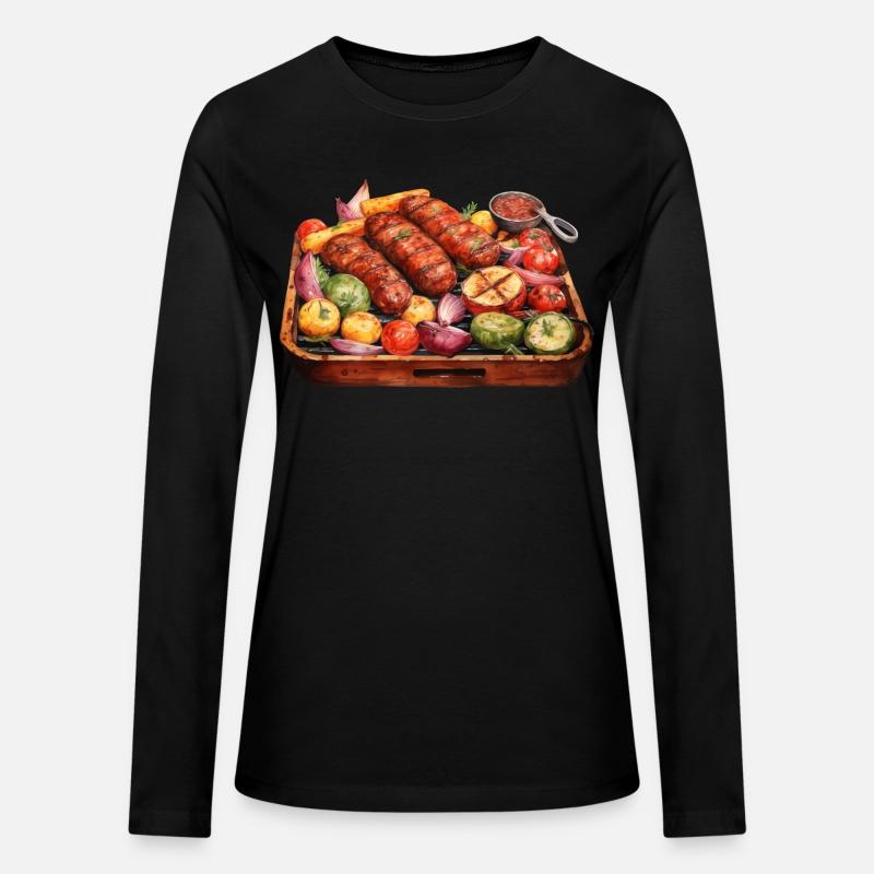 Barbequed Sausages and Veggies Platter