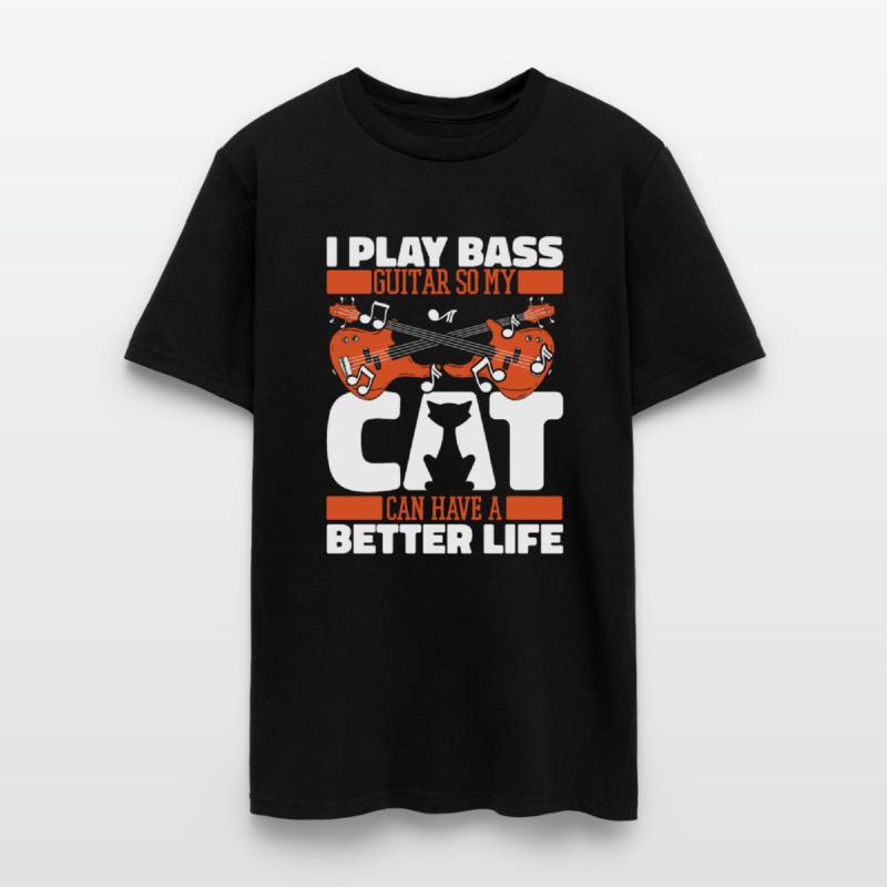 Bass Guitar Bassist Cat