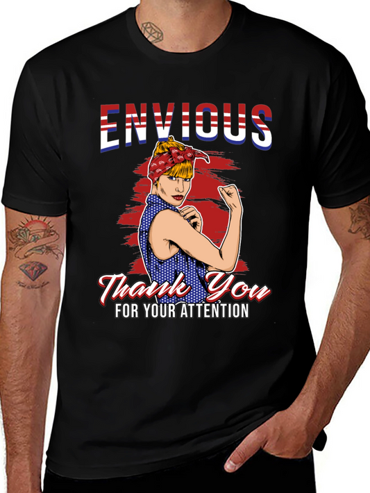 Envious Rosie the Riveter Patriotic T-Shirt