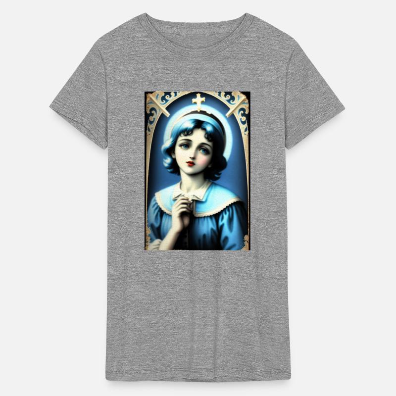 Beautiful Vintage Woman with a Cross