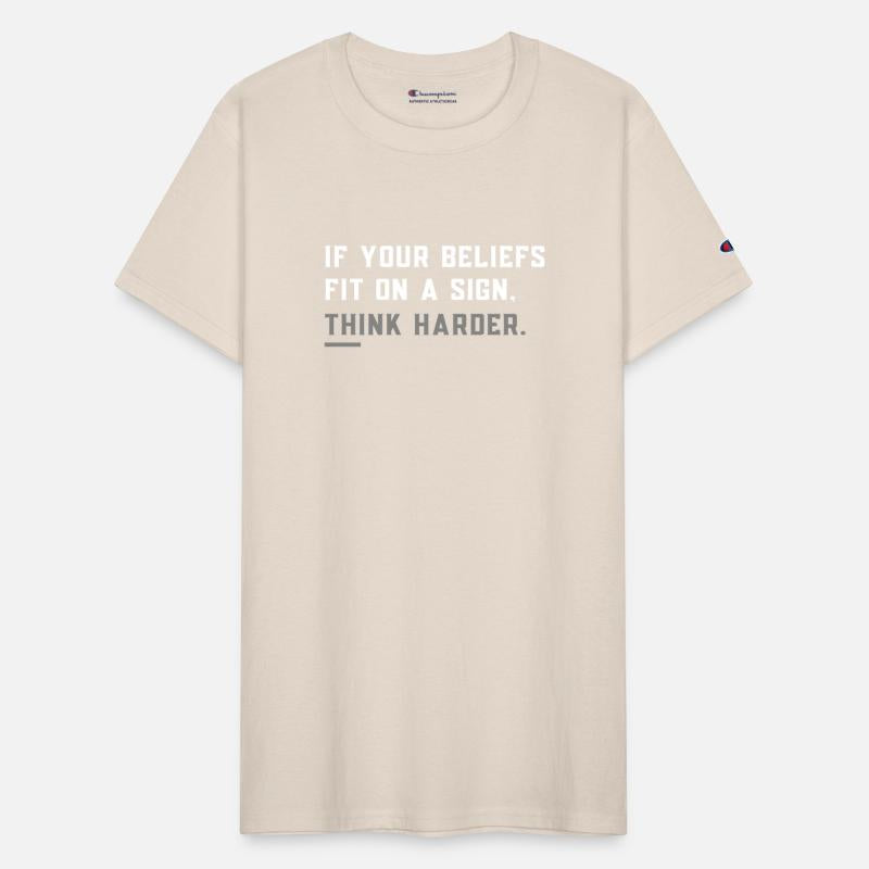 Beliefs On A Sign Think Harder