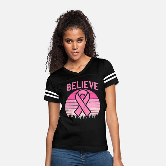 Believe Breast Cancer Awareness Pink Ribbon