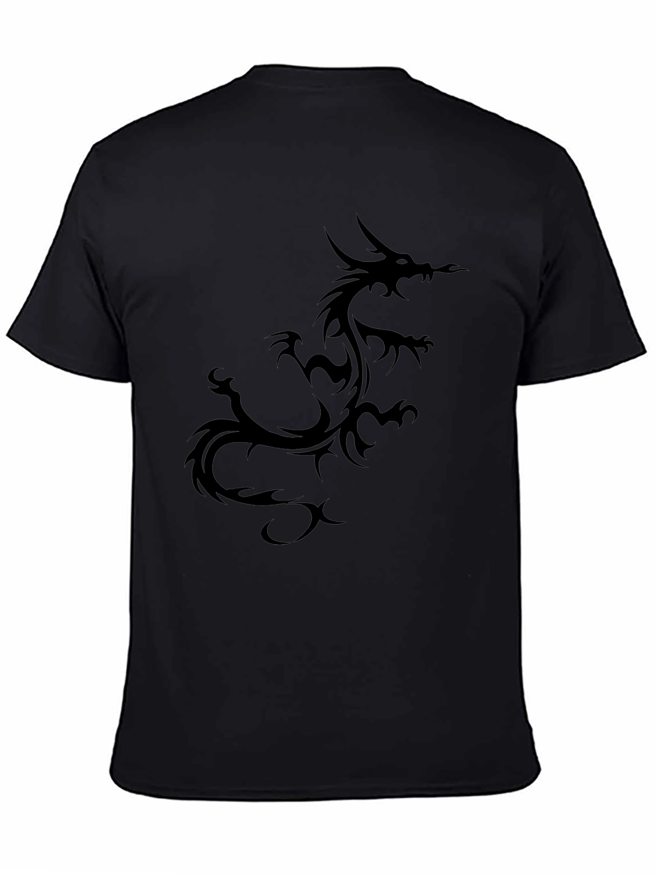 Black Dragon Graphic T-Shirt - Casual Style