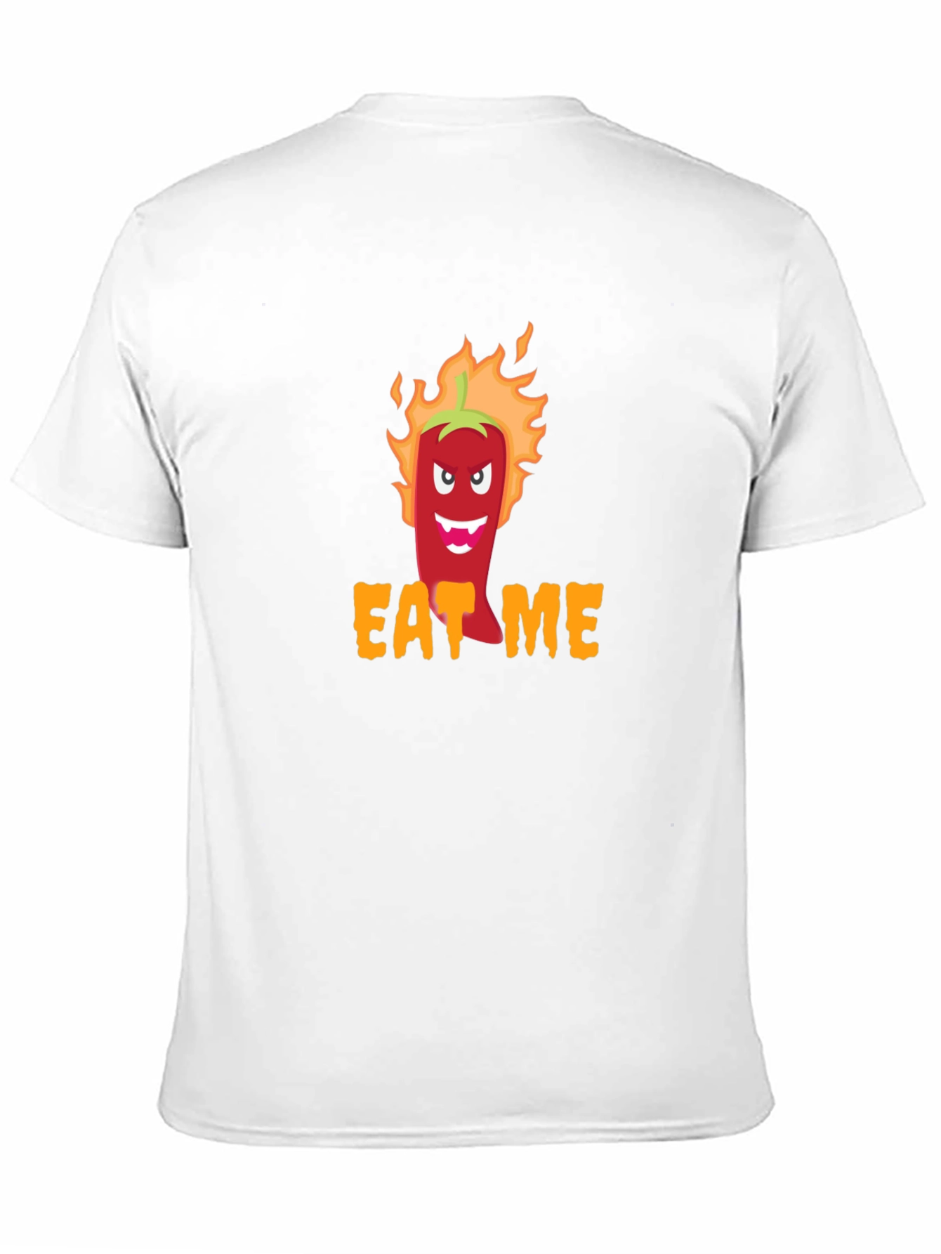 Eat Me Spicy Pepper Graphic Tee - Black T-Shirt