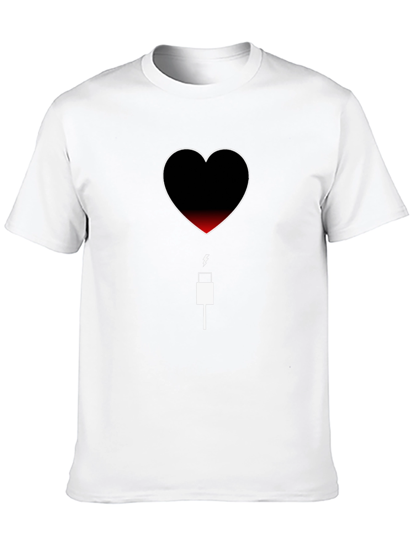 Heart Battery T-Shirt - Low Charge Love Needed