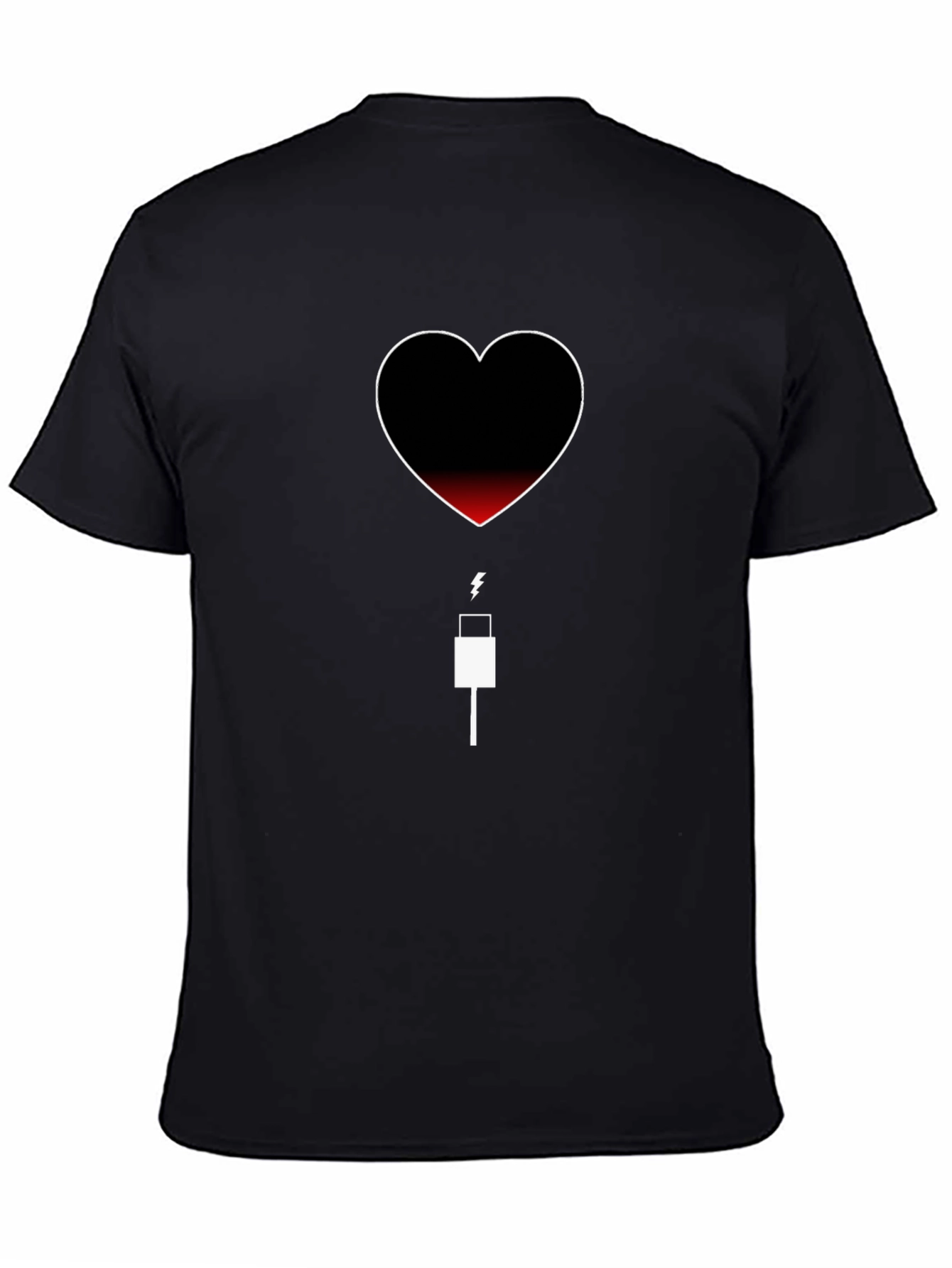 Heart Battery T-Shirt - Low Charge Love Needed