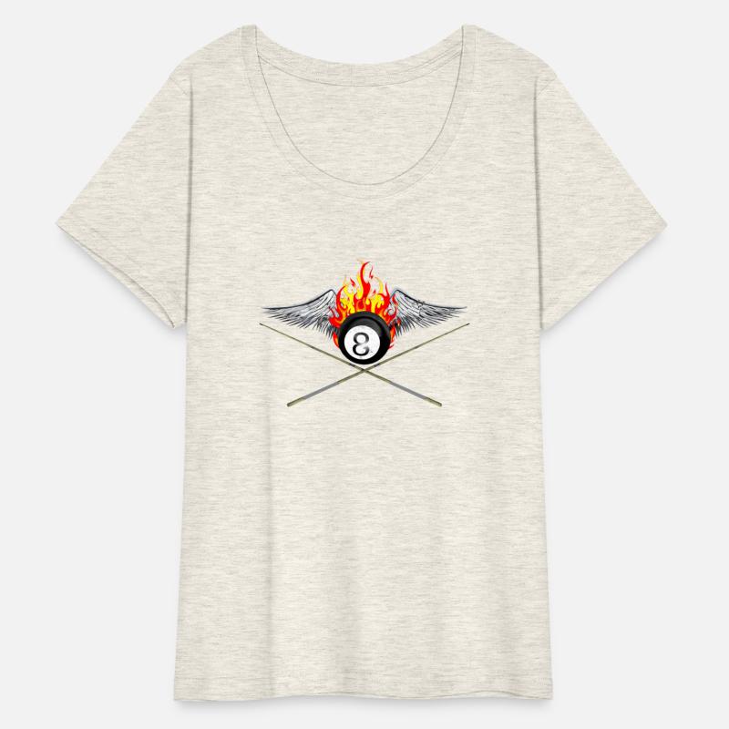 Billiards Player And Flaming 8 Ball