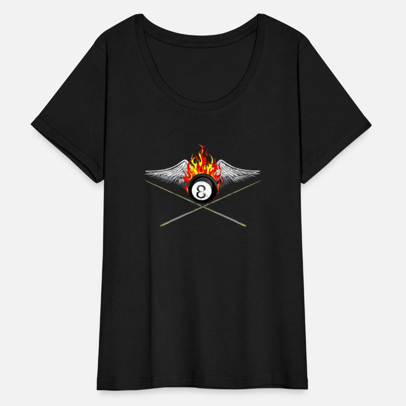 Billiards Player And Flaming 8 Ball