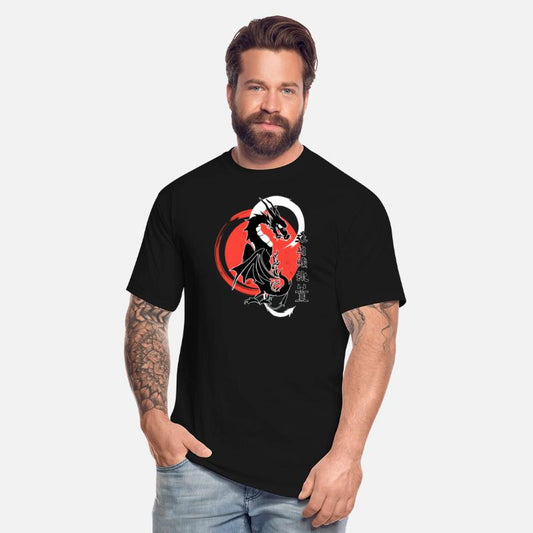 Black dragon, red moon