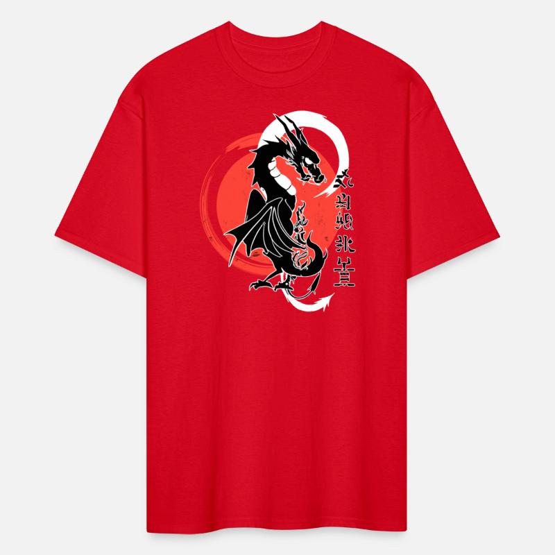 Black dragon, red moon