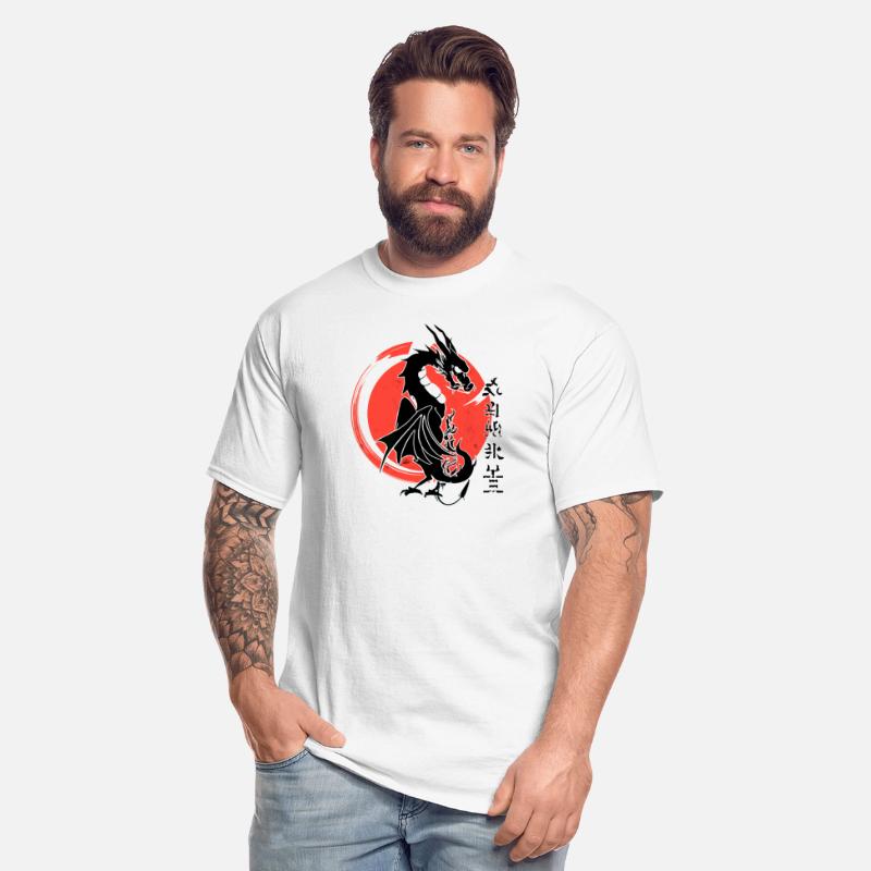 Black dragon, red moon