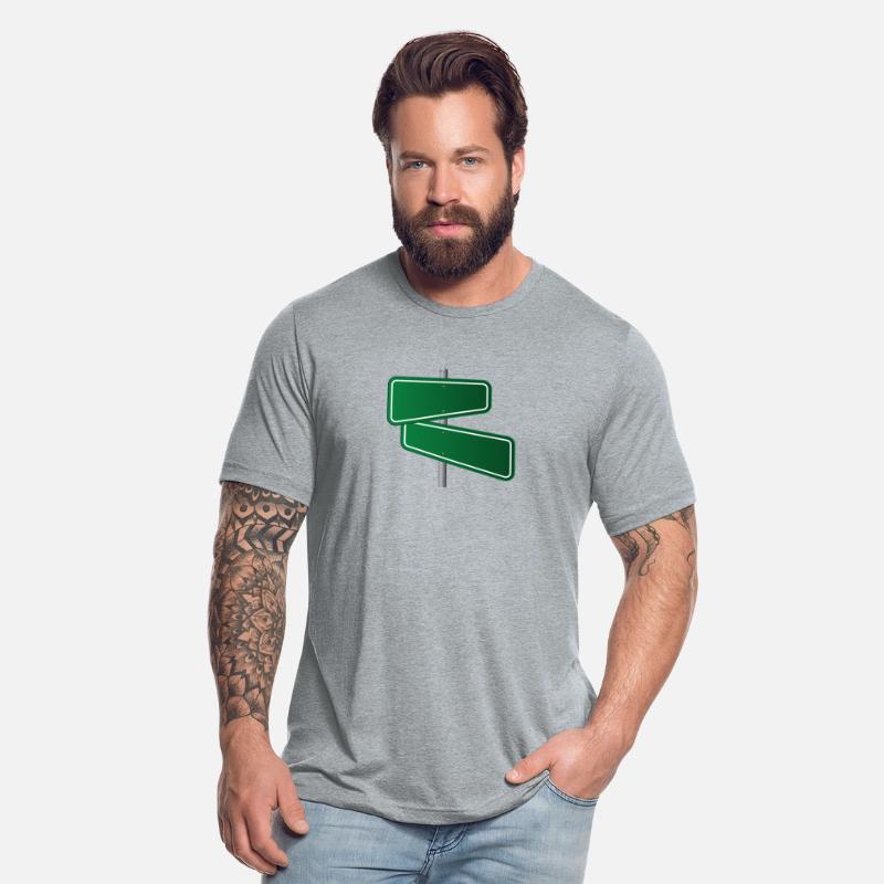 blank green road sign