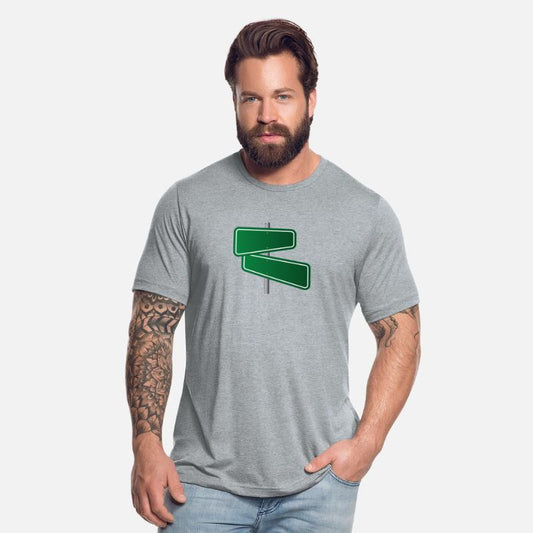 blank green road sign