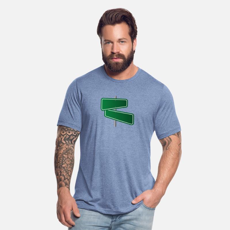 blank green road sign