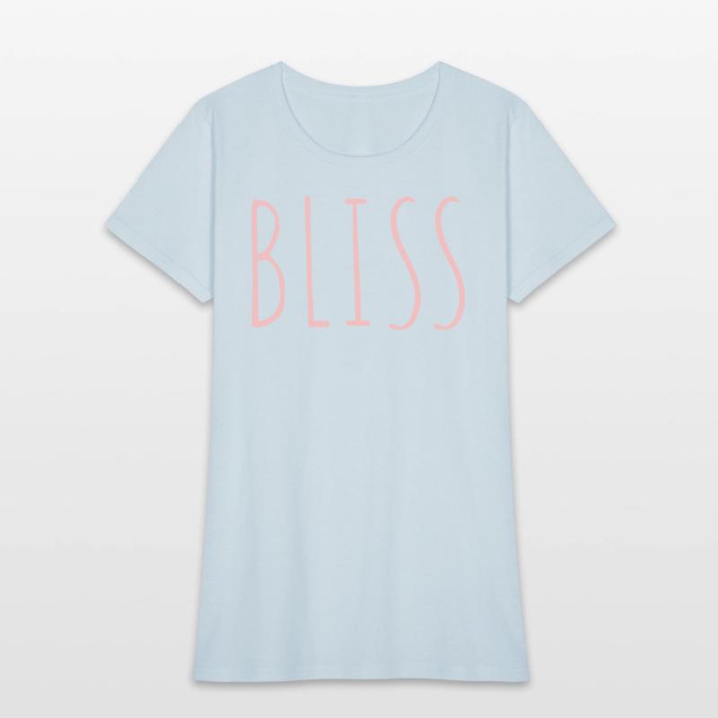 BLISS minimalistic pink typography