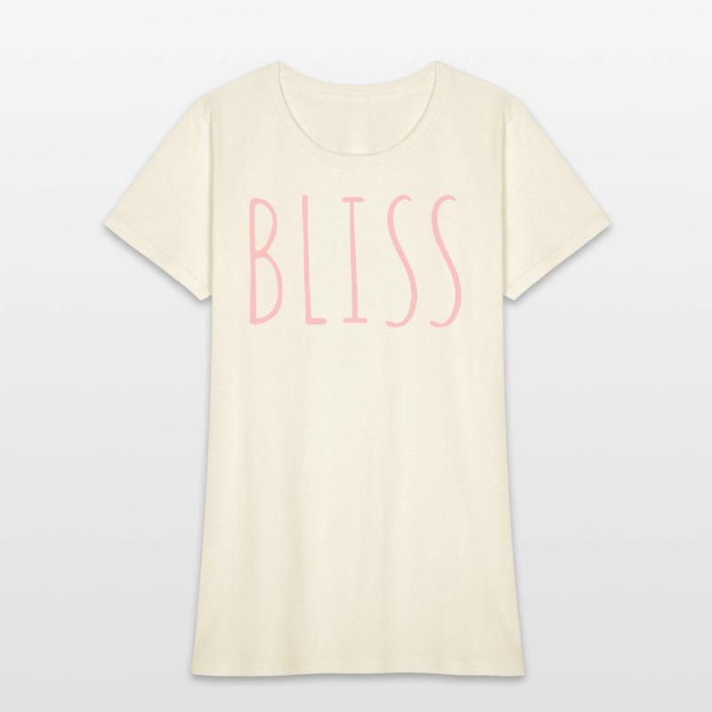 BLISS minimalistic pink typography