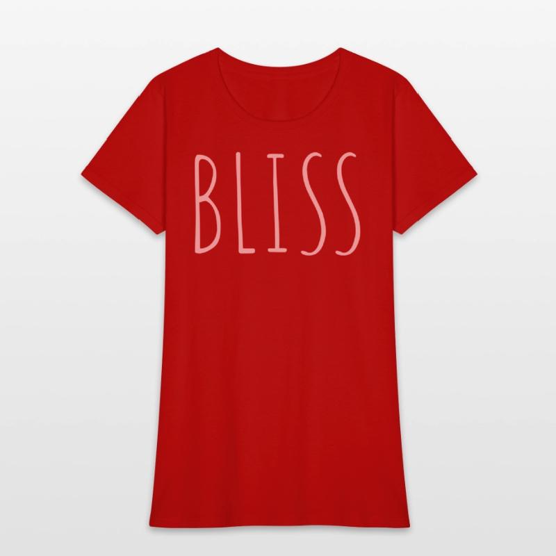 BLISS minimalistic pink typography