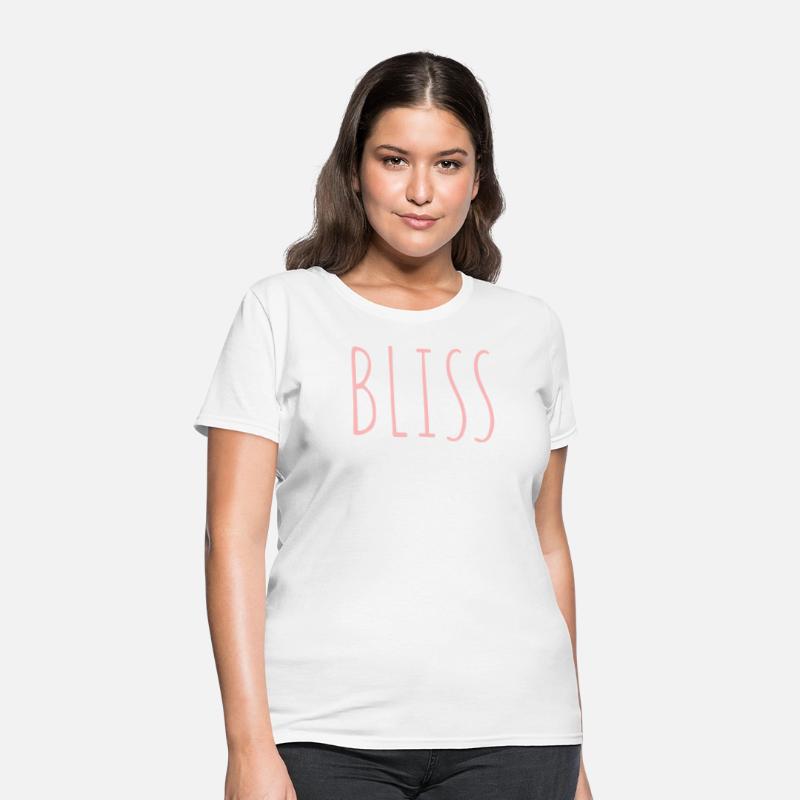 BLISS minimalistic pink typography