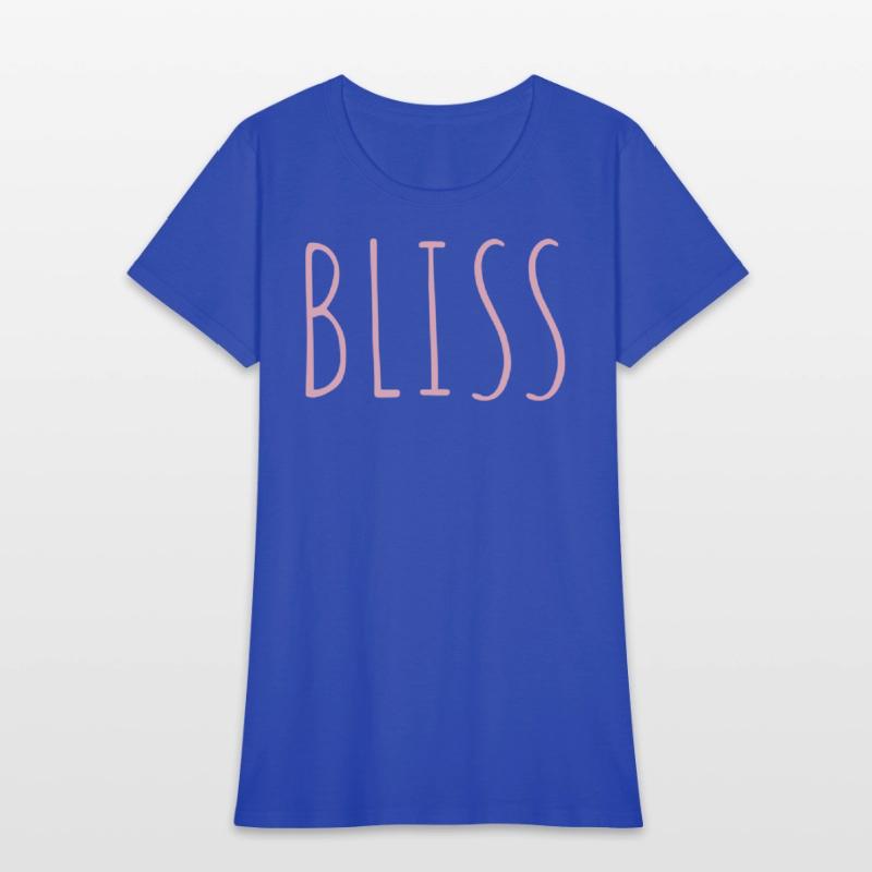 BLISS minimalistic pink typography