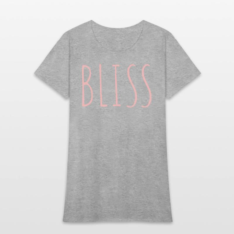BLISS minimalistic pink typography