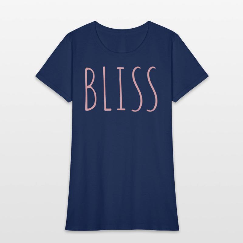 BLISS minimalistic pink typography