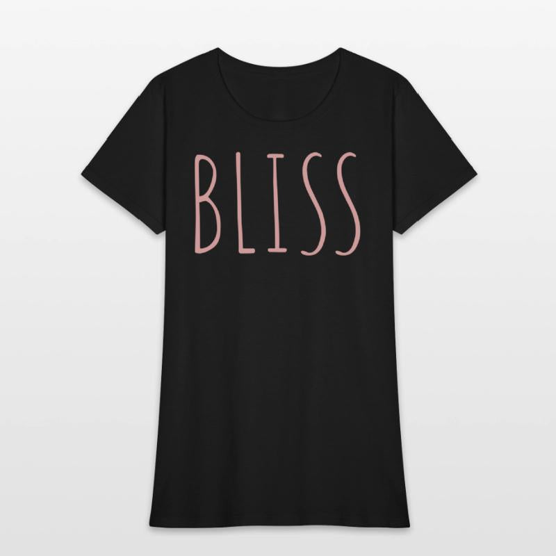 BLISS minimalistic pink typography