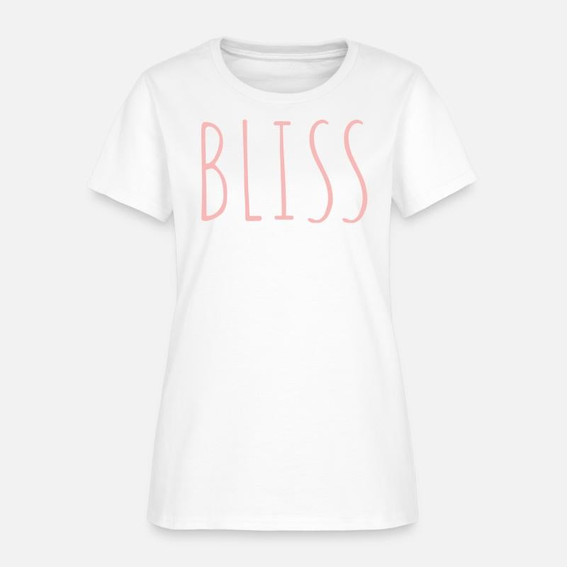 BLISS minimalistic pink typography