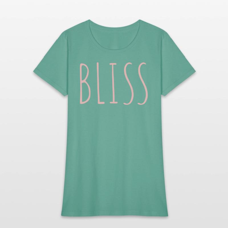 BLISS minimalistic pink typography