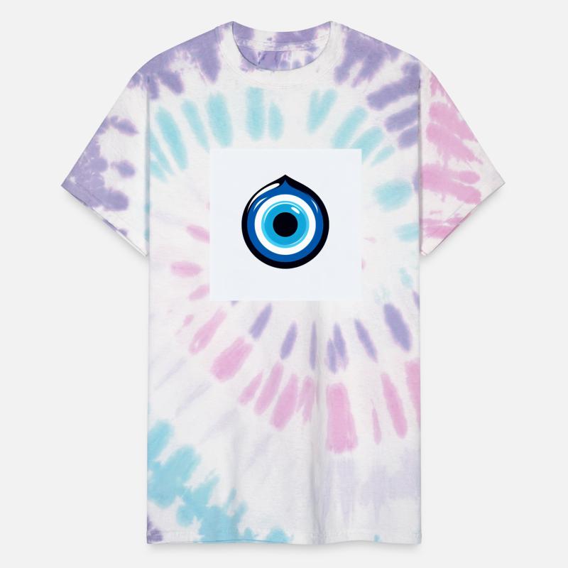 Blue Evil Eye Form with Black Relief