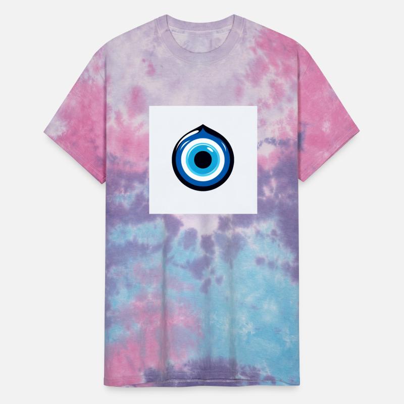 Blue Evil Eye Form with Black Relief