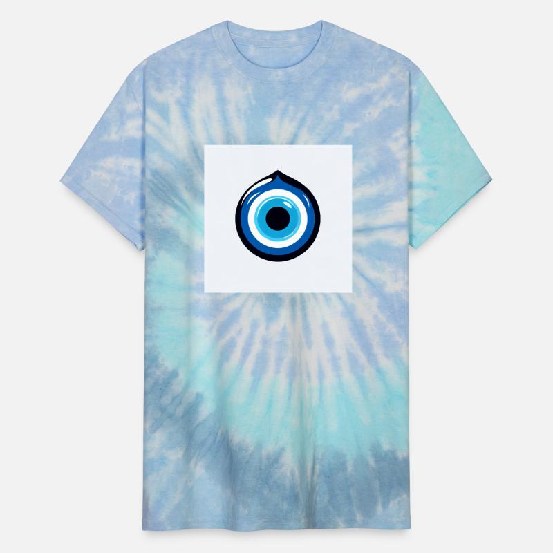 Blue Evil Eye Form with Black Relief